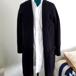 Cashmere cardigan duster